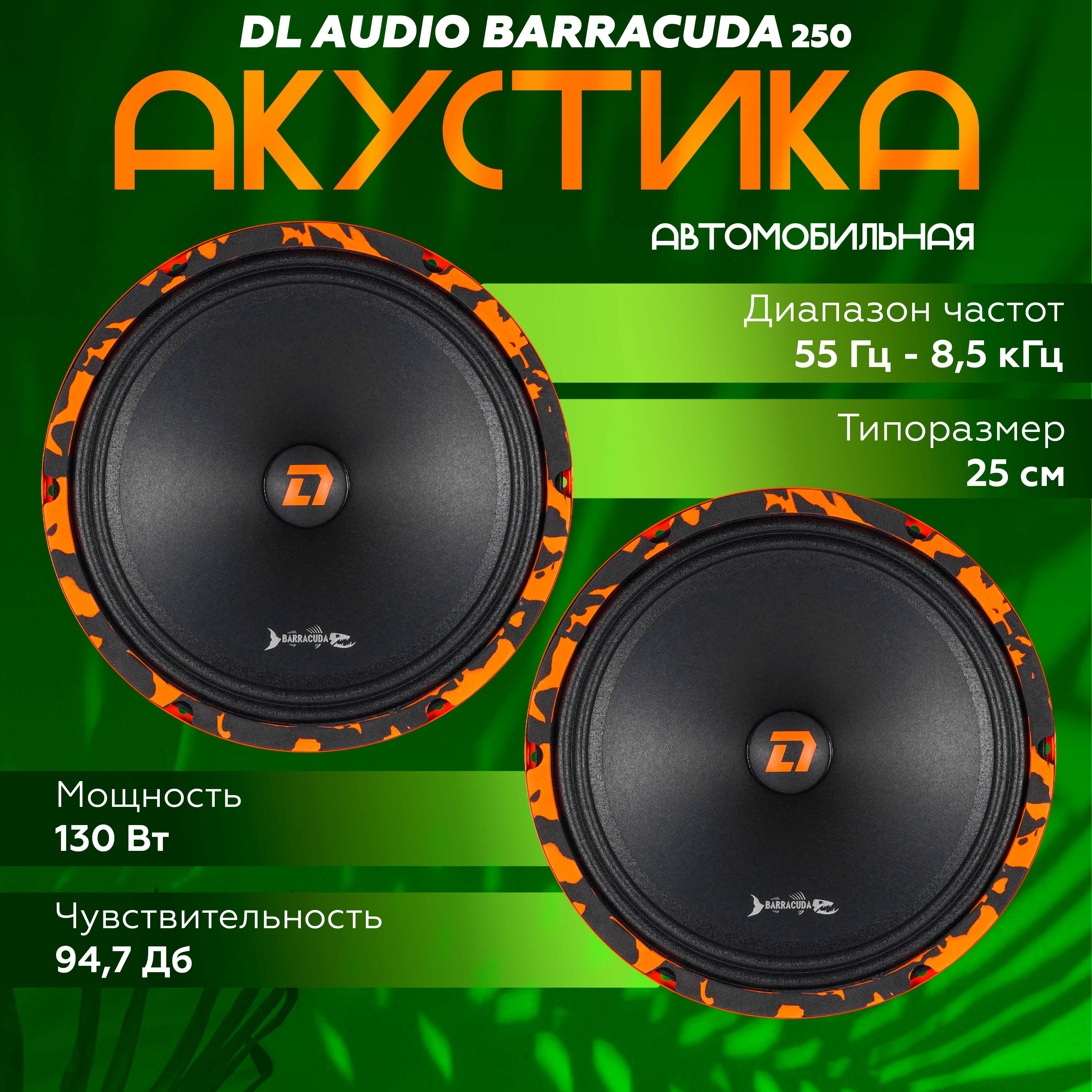 Широкополосный динамик DL AUDIO Barracuda 250