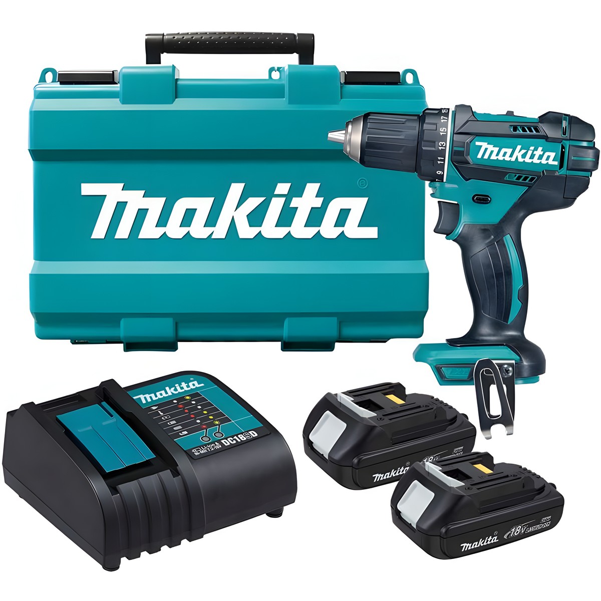 Аккумуляторная безударная дрель-шуруповерт Makita DDF482SYE 18V