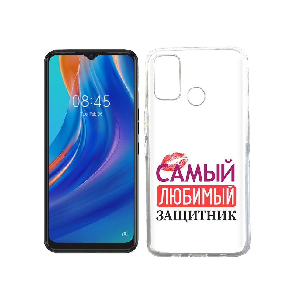 

Чехол MyPads Tocco для Tecno Spark 7T любимый защитник, Прозрачный, Tocco