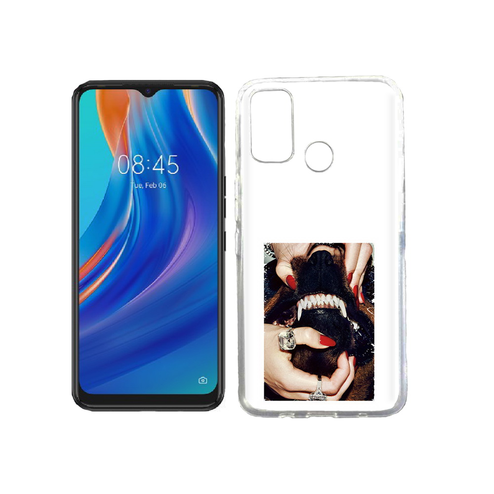

Чехол MyPads Tocco для Tecno Spark 7T маникюр, Прозрачный, Tocco