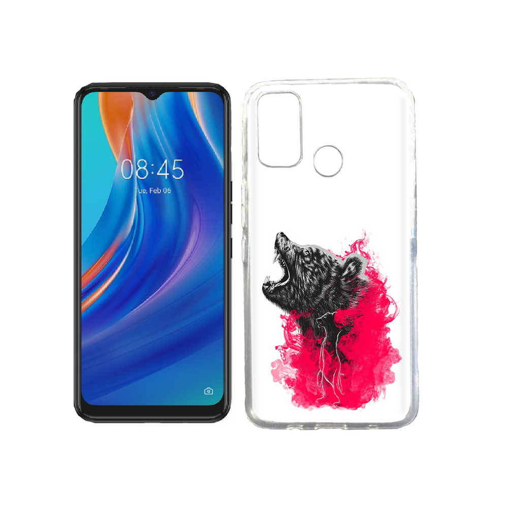 

Чехол MyPads Tocco для Tecno Spark 7T медведь в дымке, Прозрачный, Tocco
