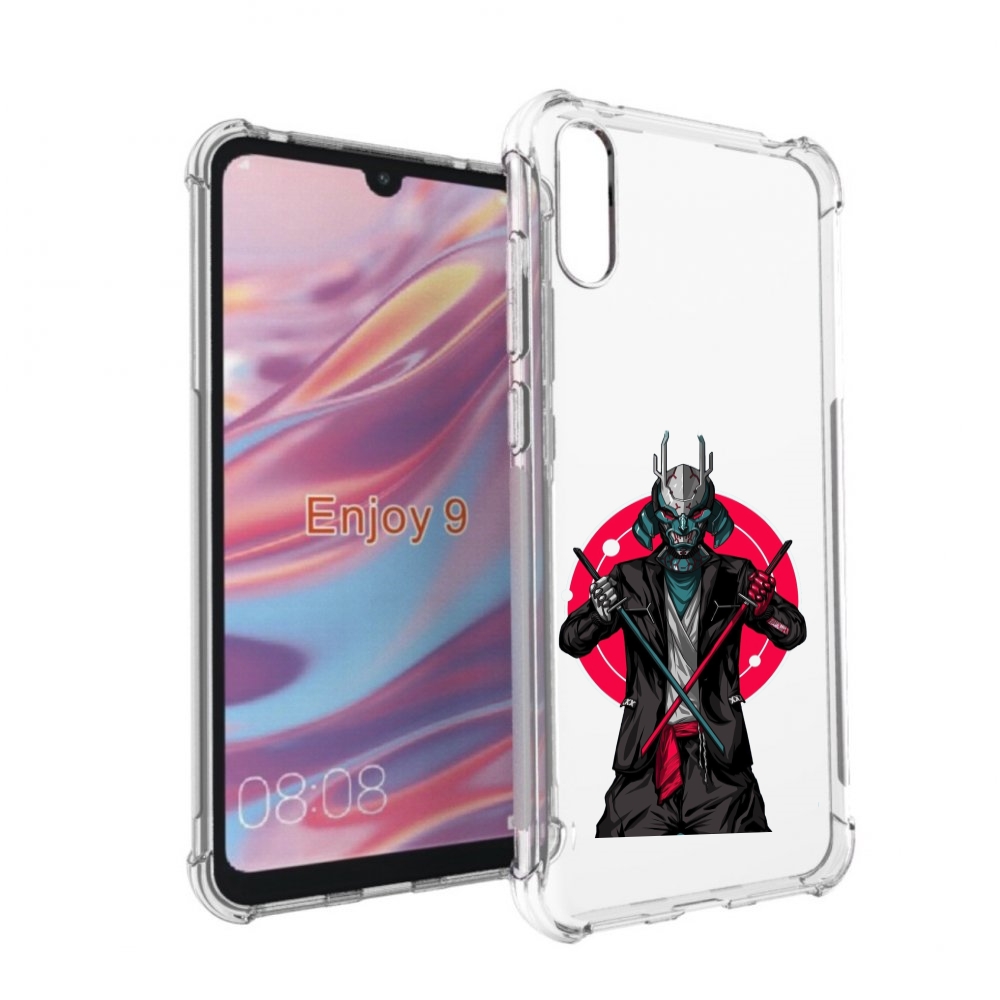

Чехол бампер MyPads якудза с катанами для Huawei Enjoy 9, Прозрачный, Tocco