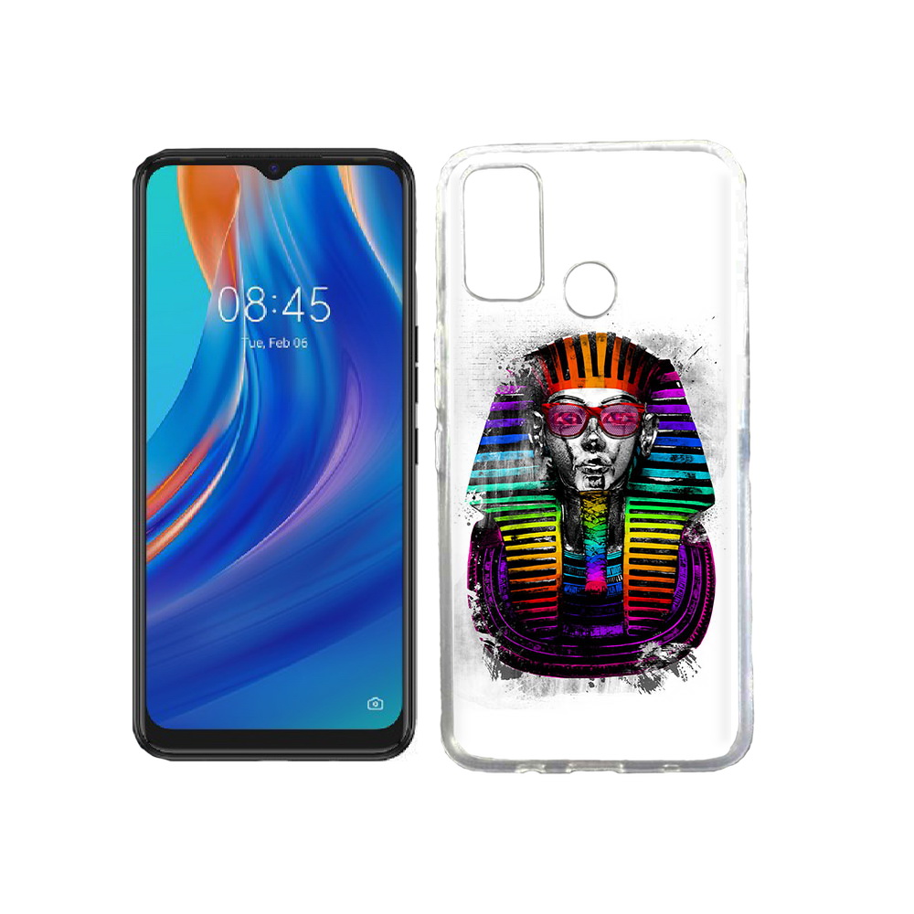 

Чехол MyPads Tocco для Tecno Spark 7T модная богиня, Прозрачный, Tocco