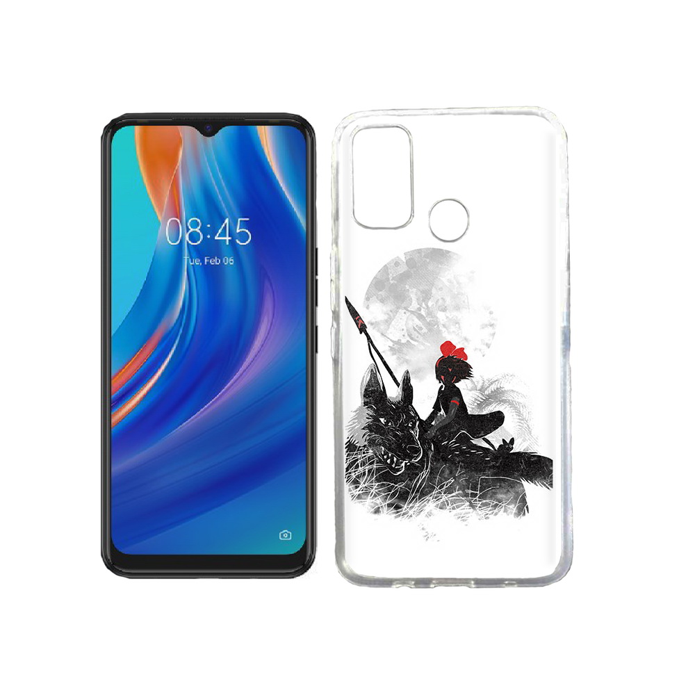 

Чехол MyPads Tocco для Tecno Spark 7T мононоке, Прозрачный, Tocco