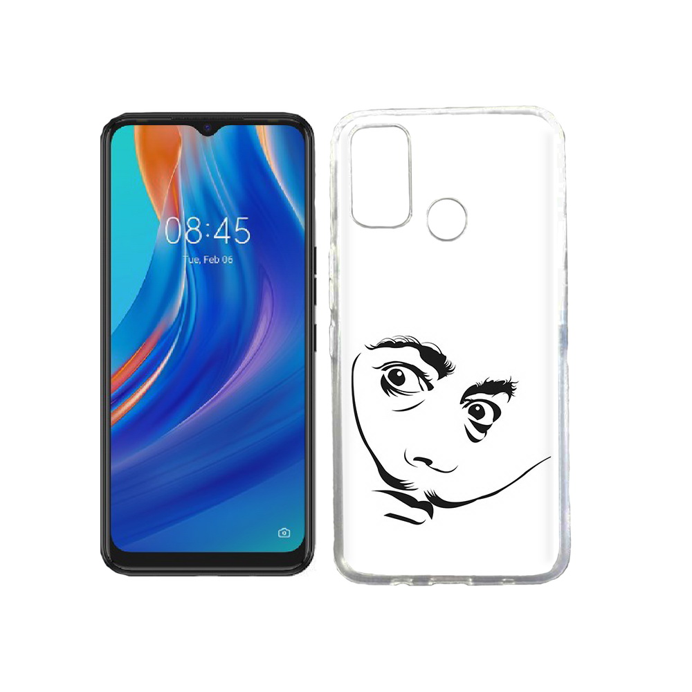 

Чехол MyPads Tocco для Tecno Spark 7T мужчина с длинными усами, Прозрачный, Tocco