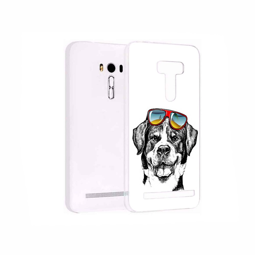 

Чехол MyPads Tocco для Asus ZenFone 2 Laser (ZE550KL) счастливая собака, Прозрачный, Tocco