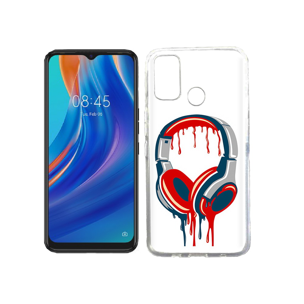 

Чехол MyPads Tocco для Tecno Spark 7T не делай громко, Прозрачный, Tocco