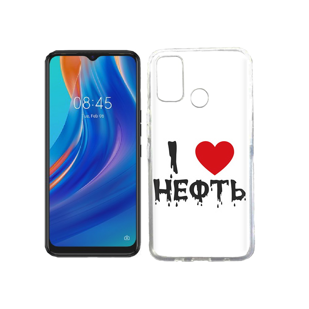 

Чехол MyPads Tocco для Tecno Spark 7T нефть, Прозрачный, Tocco