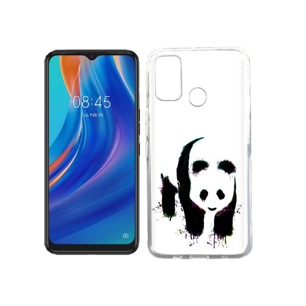

Чехол MyPads Tocco для Tecno Spark 7T панда в акварели, Прозрачный, Tocco