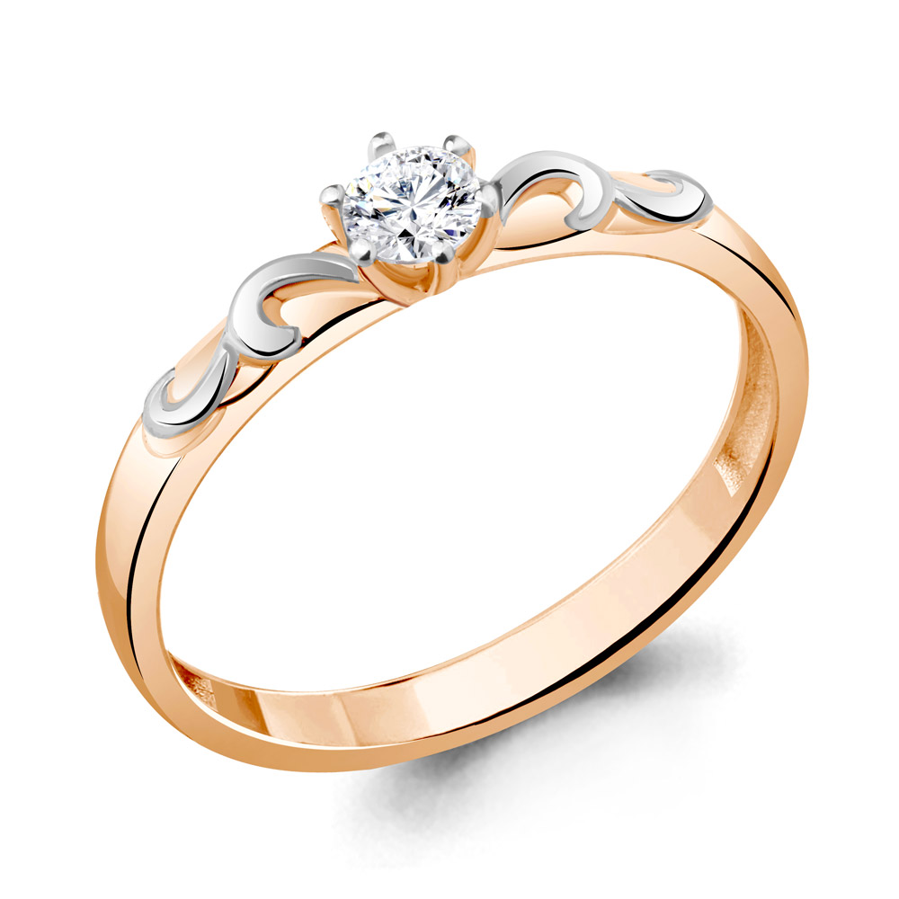 

Кольцо из серебра р. 17,5 AQUAMARINE 67229А_925_з, 67229А_925_з