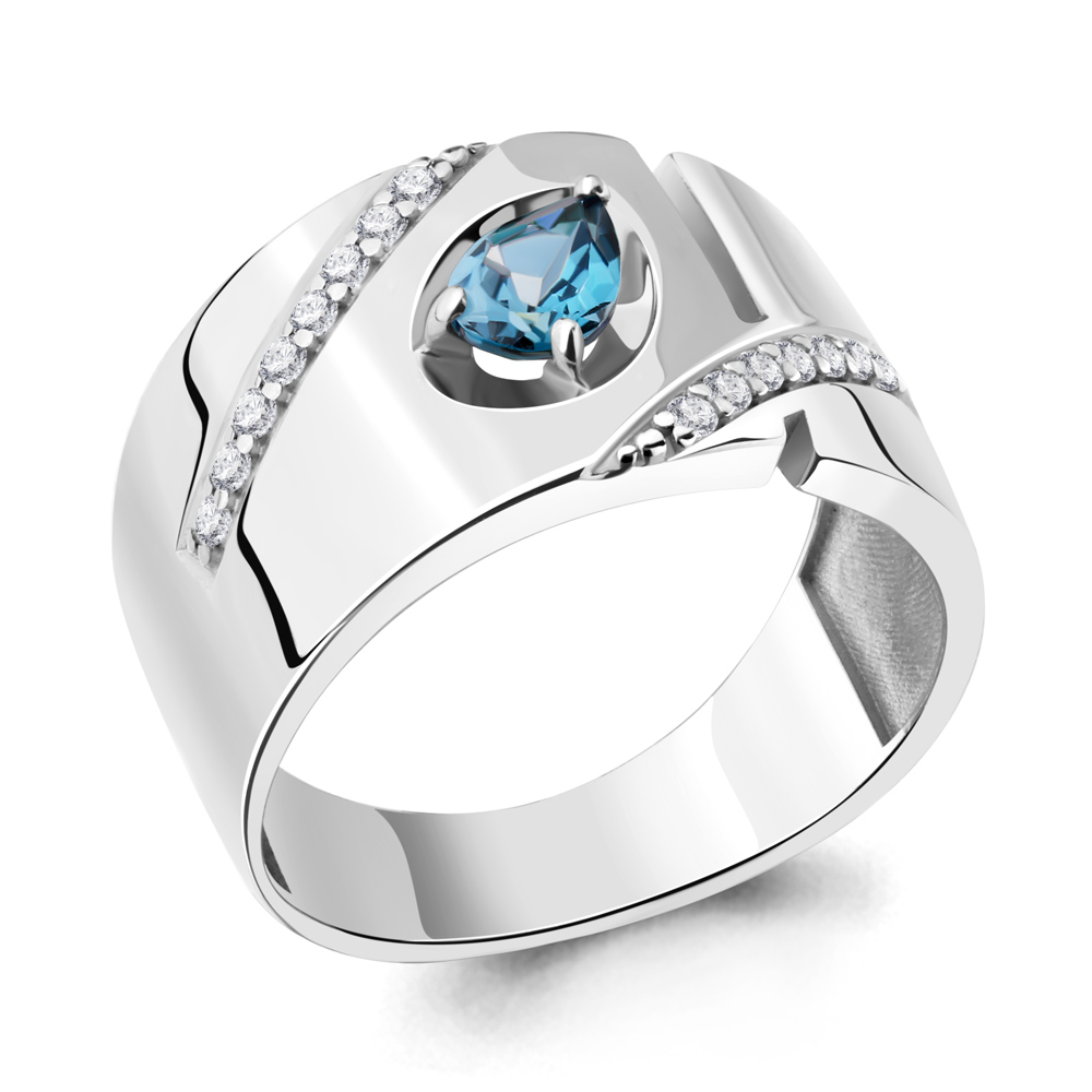 

Кольцо из серебра р. , AQUAMARINE 6945408А_925_р, 6945408А_925_р