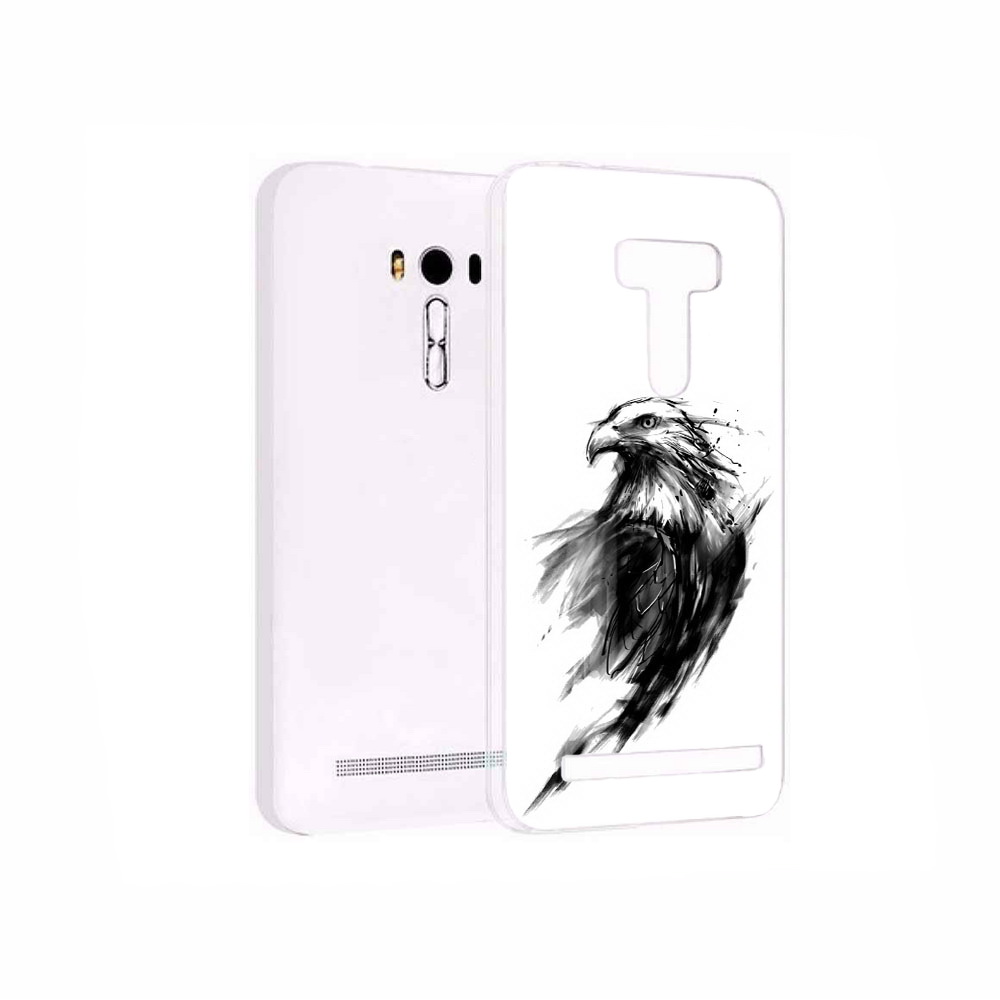 

Чехол MyPads Tocco для Asus ZenFone 2 Laser (ZE550KL) чб птица, Прозрачный, Tocco