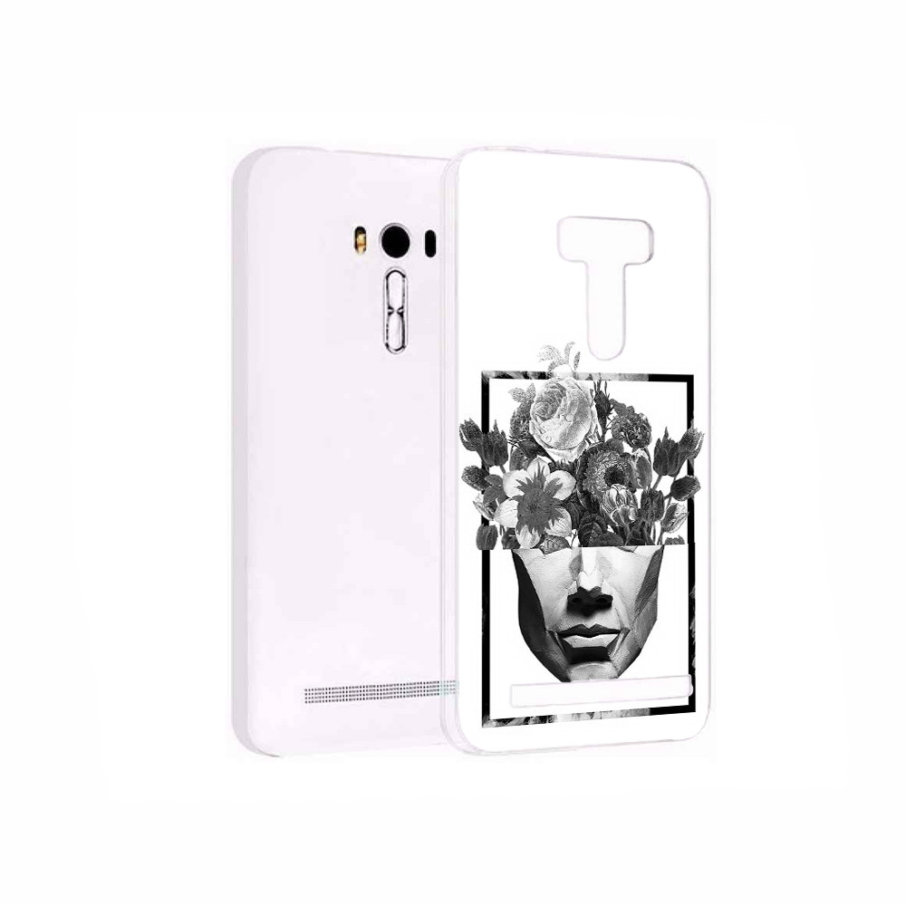 

Чехол MyPads Tocco для Asus ZenFone 2 Laser (ZE550KL) черно белая ваза в абстракции, Прозрачный, Tocco