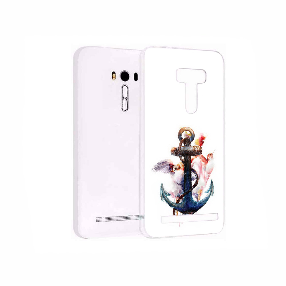 

Чехол MyPads Tocco для Asus ZenFone 2 Laser (ZE550KL) якорь с птицами, Прозрачный, Tocco