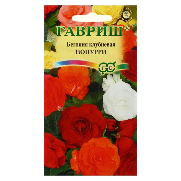 

Семена цветов Бегония "Попурри", F1, клубневая, крупноцветковая, смесь 4 шт