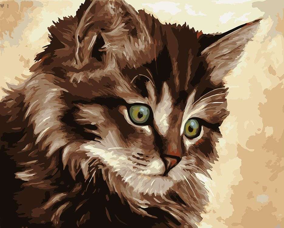 

Живопись по номерам Фрея Милый котенок 40x50, Фрея Милый котенок
