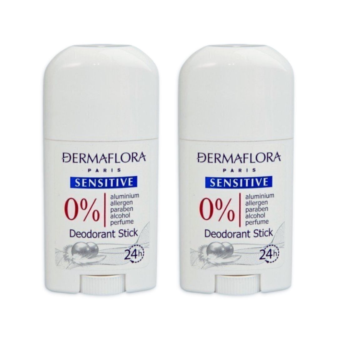 BradoLine Дезодорант-стик Dermaflora, 0%, sensitive, 50 мл, 2 шт