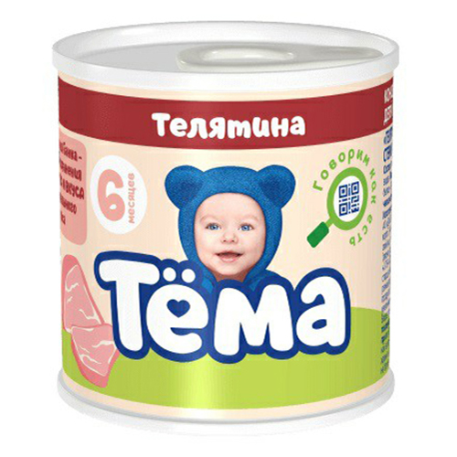

Пюре Тема из телятины с 6 месяцев 100 г