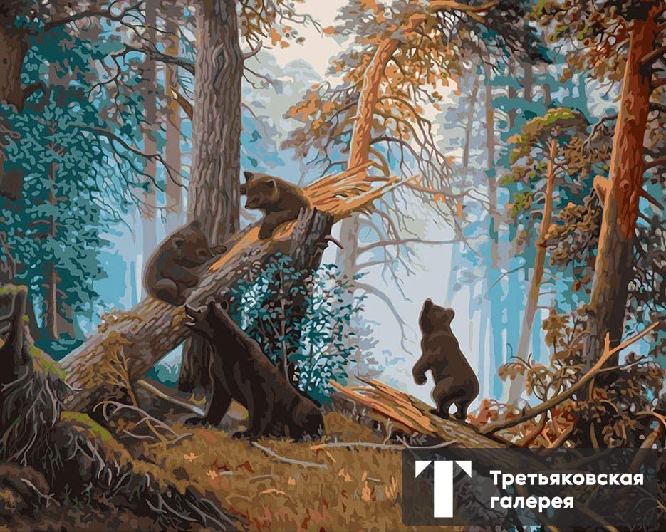 

Живопись по номерам Фрея Утро в сосновом лесу 40x50, Фрея Утро в сосновом лесу