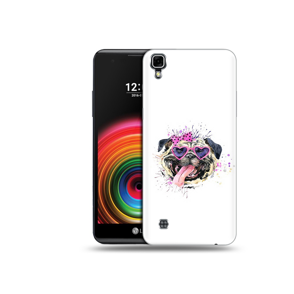 

Чехол MyPads Tocco для LG X Power Веселая собака, Прозрачный, Tocco