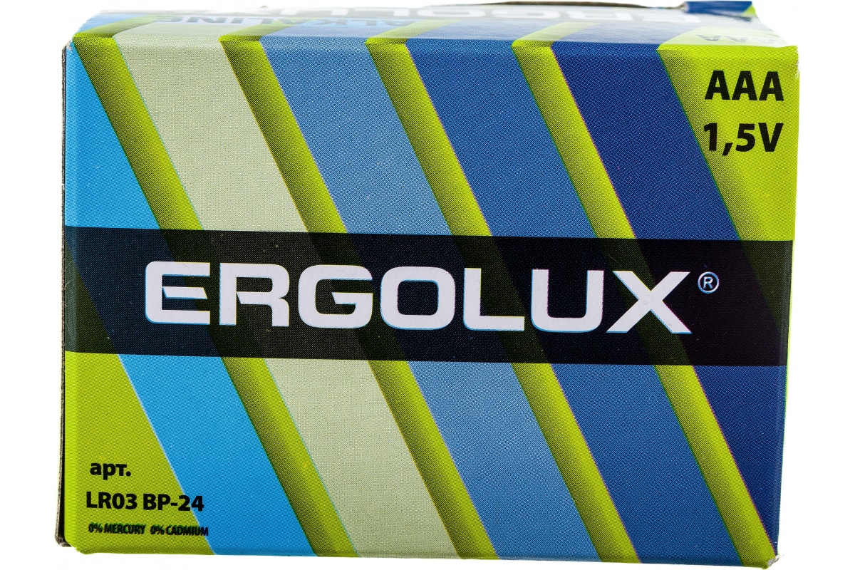 Батарейка Aaa 1шт Ergolux ERGOLUX арт. BP-24