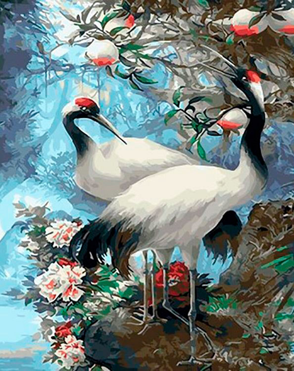 

Живопись по номерам Paintboy Японские журавли 40x50, Японские журавли