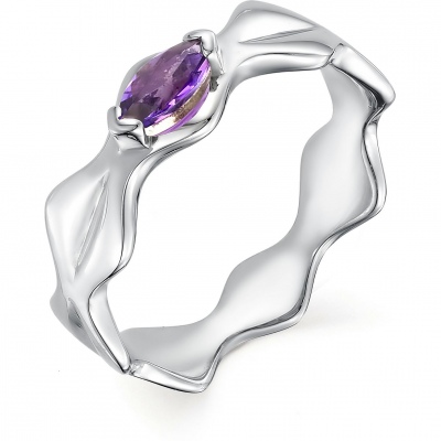 

Кольцо с 1 аметистом из серебра р. 16,5 Алкор серебро 01-0503_00АМ-00, 01-0503_00АМ-00