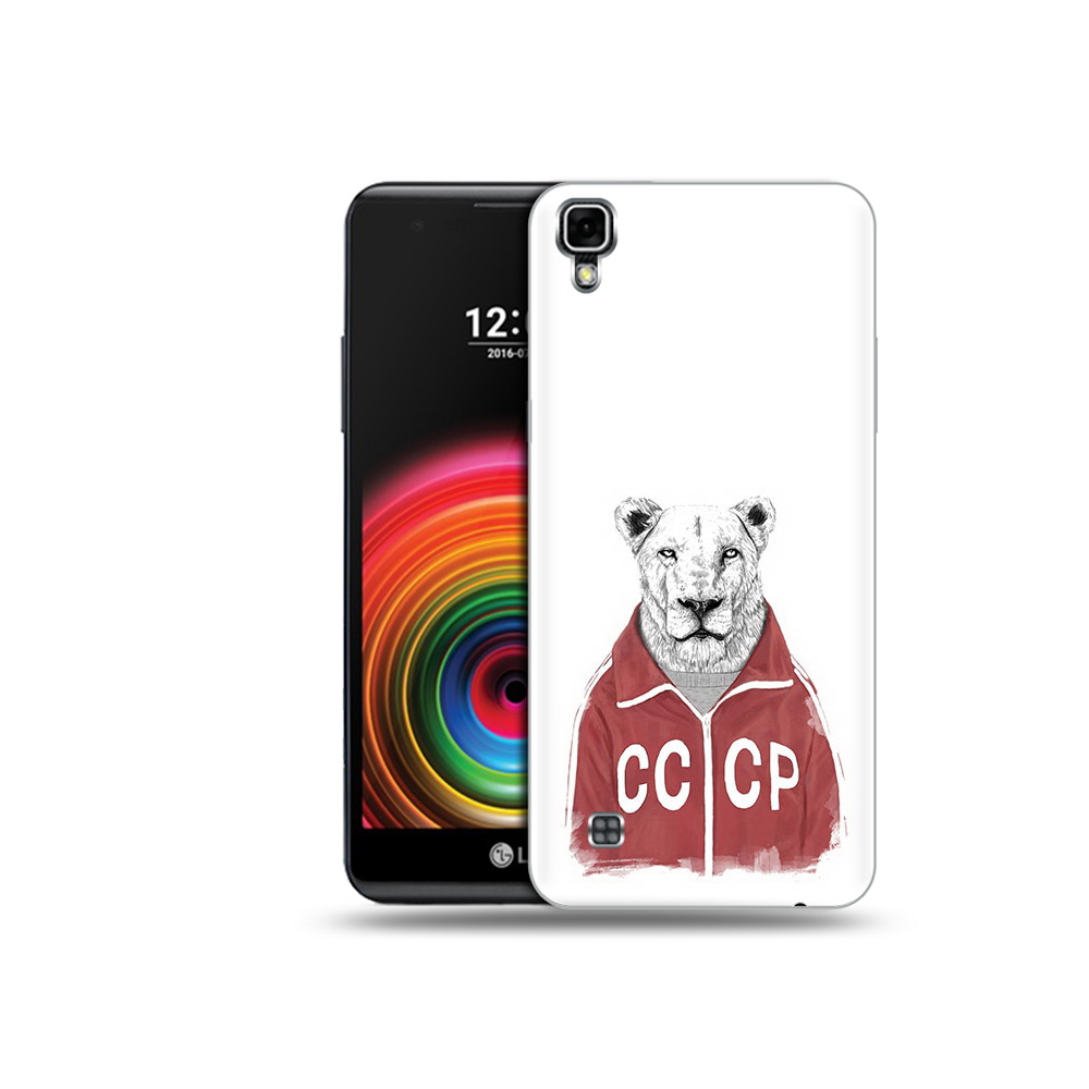 

Чехол MyPads Tocco для LG X Power львица ссср, Прозрачный, Tocco