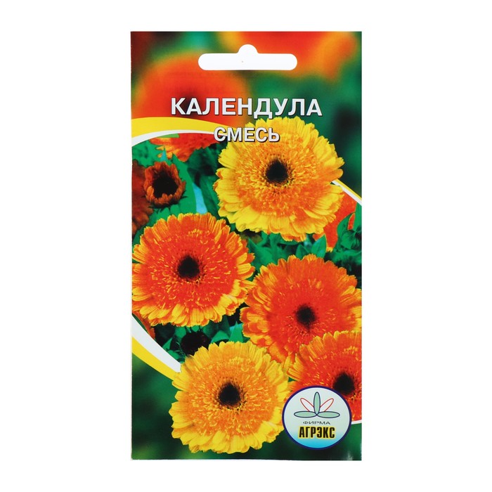 

Семена цветов Календула смесь окрасок, О, 0,2 г