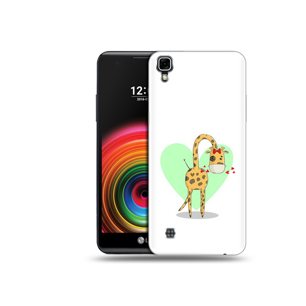 

Чехол MyPads Tocco для LG X Power Влюбленный жираф 14 февраля, Прозрачный, Tocco