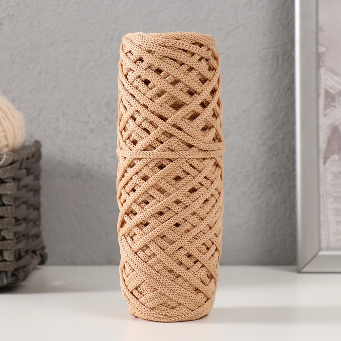 

Шнур полиэфирный 10284842, 3 мм 75м/125 гр Ваниль, Бежевый