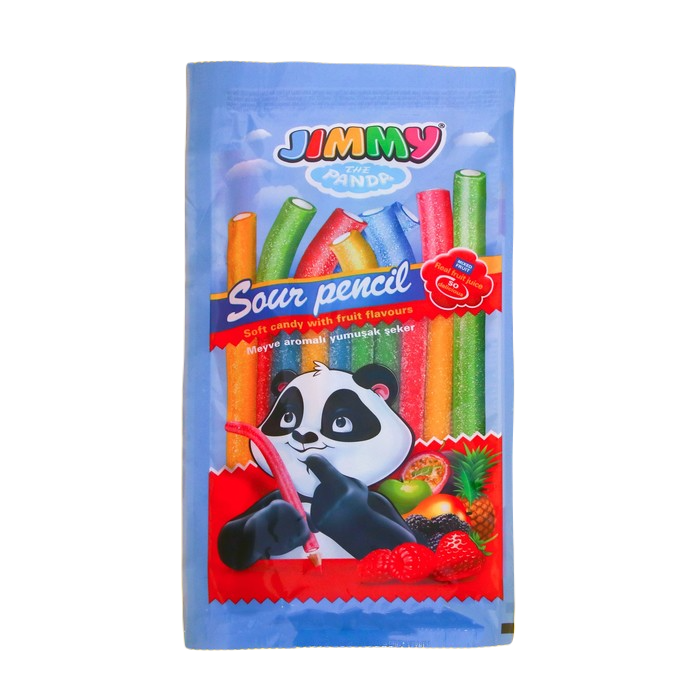 Мармелад кислые карандаши Jimmy Sour Pencil ассорти, 75 г