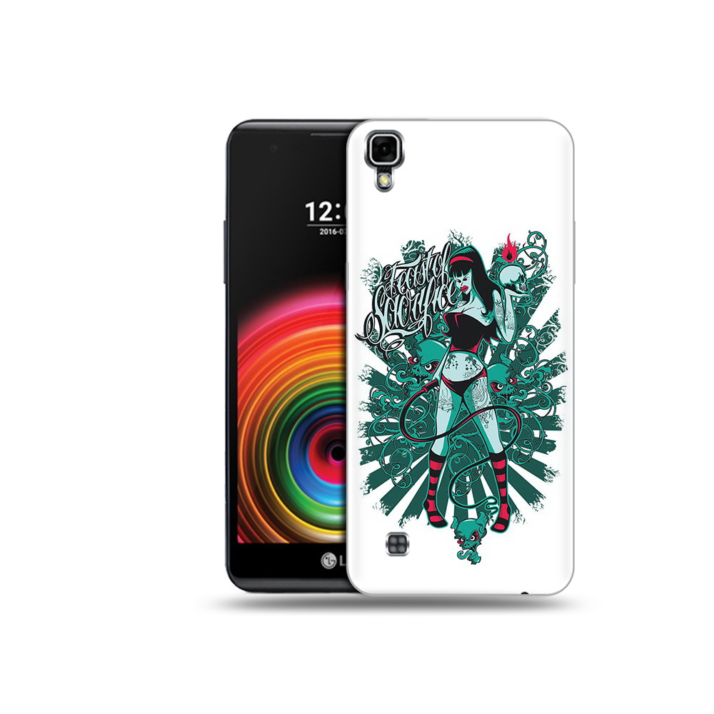 

Чехол MyPads Tocco для LG X Power нарисованная девушка в татуировках, Прозрачный, Tocco