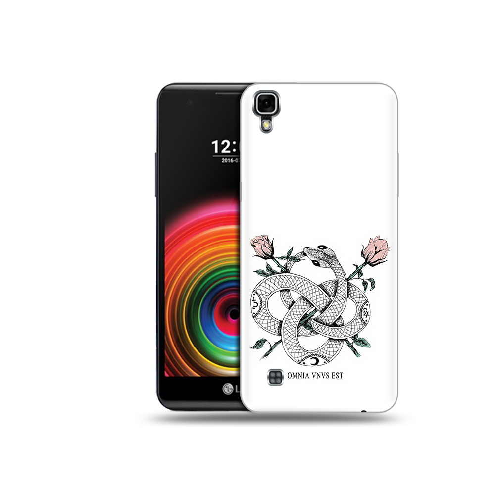 

Чехол MyPads Tocco для LG X Power нарисованная змея абстракция, Прозрачный, Tocco