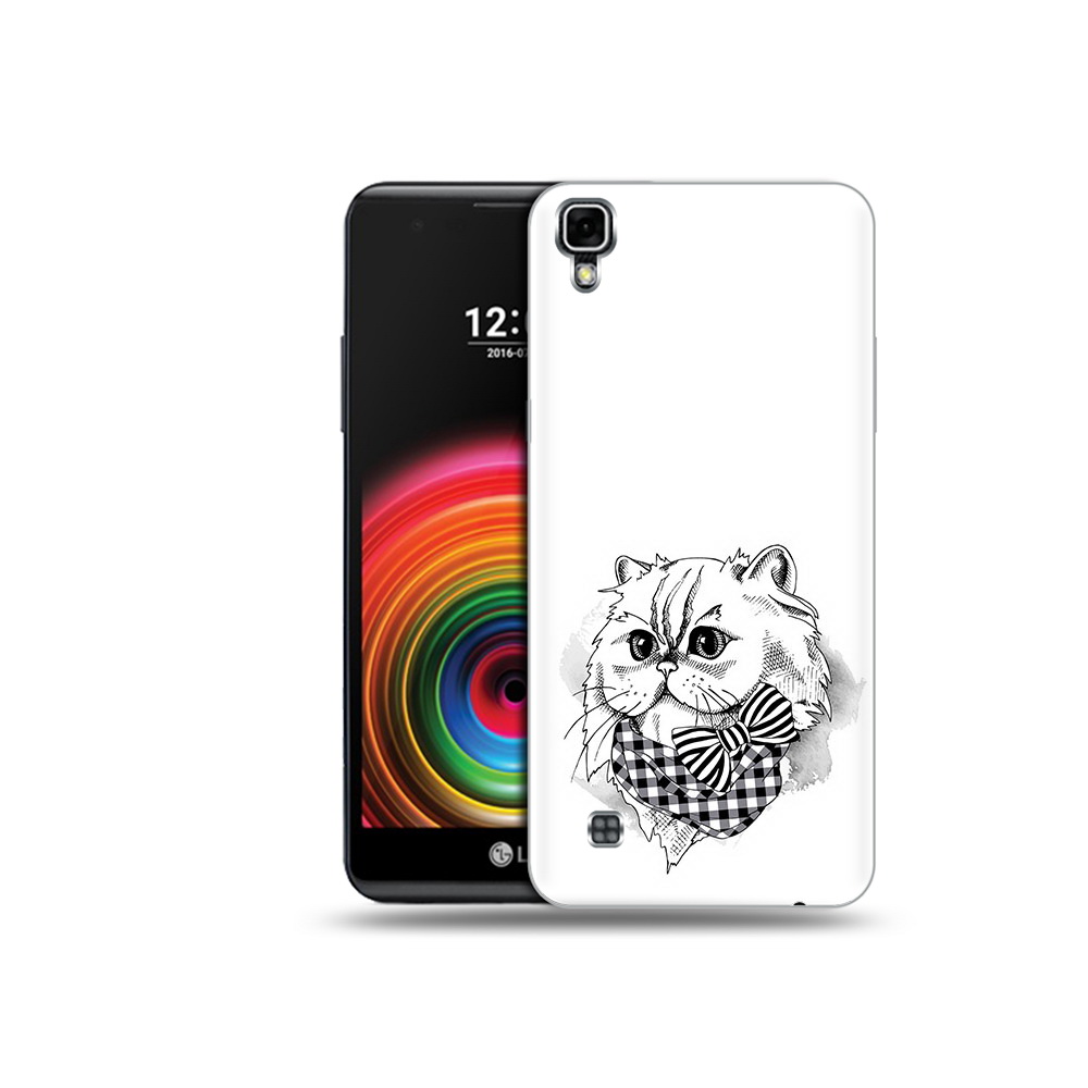 

Чехол MyPads Tocco для LG X Power нарисованная красивая кошечка, Прозрачный, Tocco