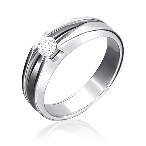 

Кольцо из белого золота р. , PLATINA jewelry 01-5177-00-101-1120-30, бриллиант, 01-5177-00-101-1120-30