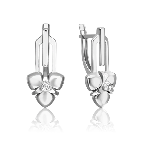 

Серьги из белого золота с бриллиантом PLATINA jewelry 02-4990-00-101-1120, 02-4990-00-101-1120