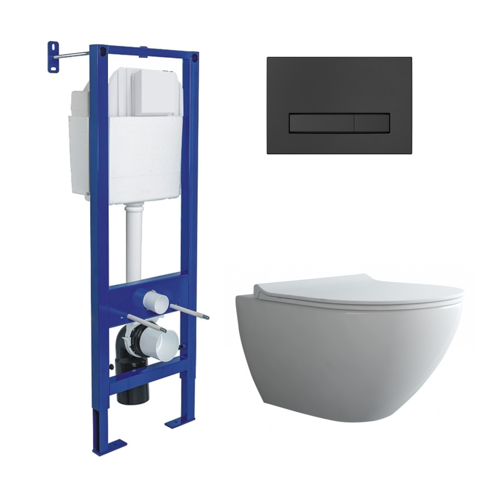 

Комплект унитаза с инсталляцией BERGES АТОМ Line кнопка черная SoftTouch,PUMA XL Rimless, АТОМ Line кнопка черная SoftTouch, унитаз PUMA XL Rimless, сидение дюропласт Toma Slim SO, микролифт, быстросъём