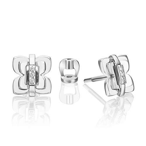 

Серьги из белого золота с бриллиантом PLATINA jewelry 02-5011-00-101-1120, 02-5011-00-101-1120