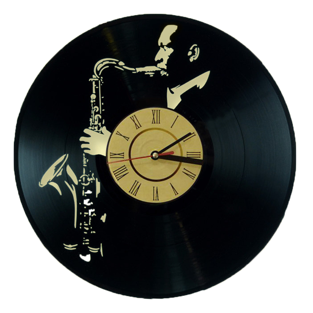 фото Настенные часы из виниловой пластинки, джон колтрейн, bloominghome accents. clock-08