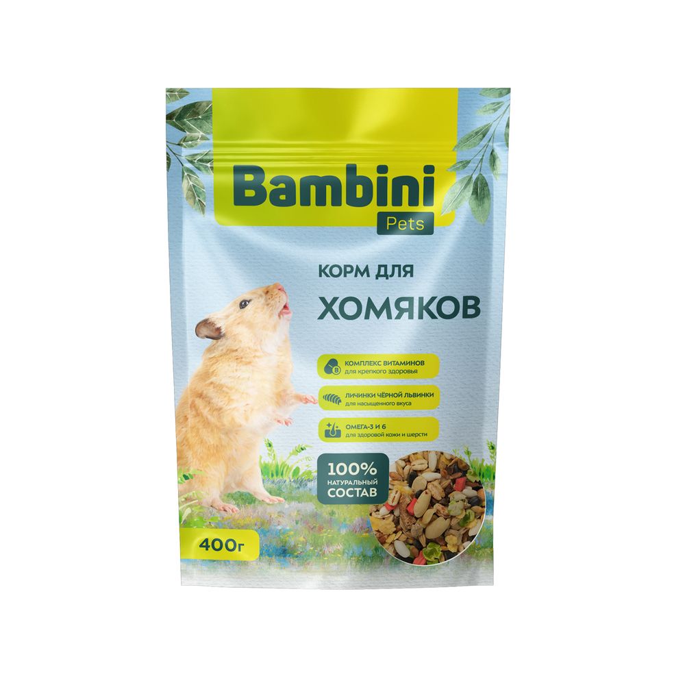 Корм для грызунов Bambini Pets для хомяков 400 г