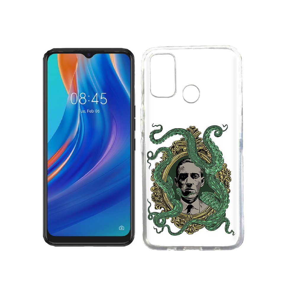 

Чехол MyPads Tocco для Tecno Spark 7T портрет с кракеном, Прозрачный, Tocco