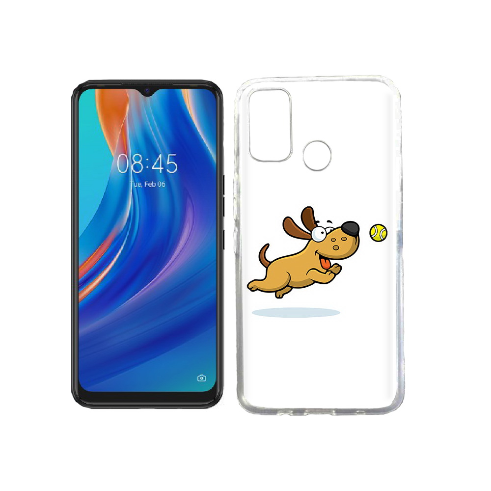 

Чехол MyPads Tocco для Tecno Spark 7T пёсик, Прозрачный, Tocco