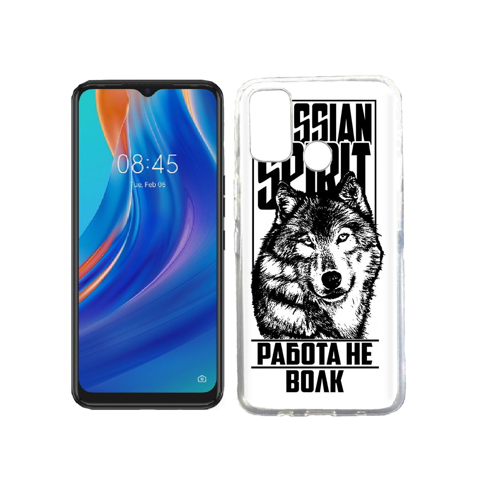 

Чехол MyPads Tocco для Tecno Spark 7T работа не волк, Прозрачный, Tocco