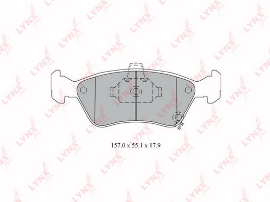 

Колодки пер.TOYOTA AVENSIS 97-03