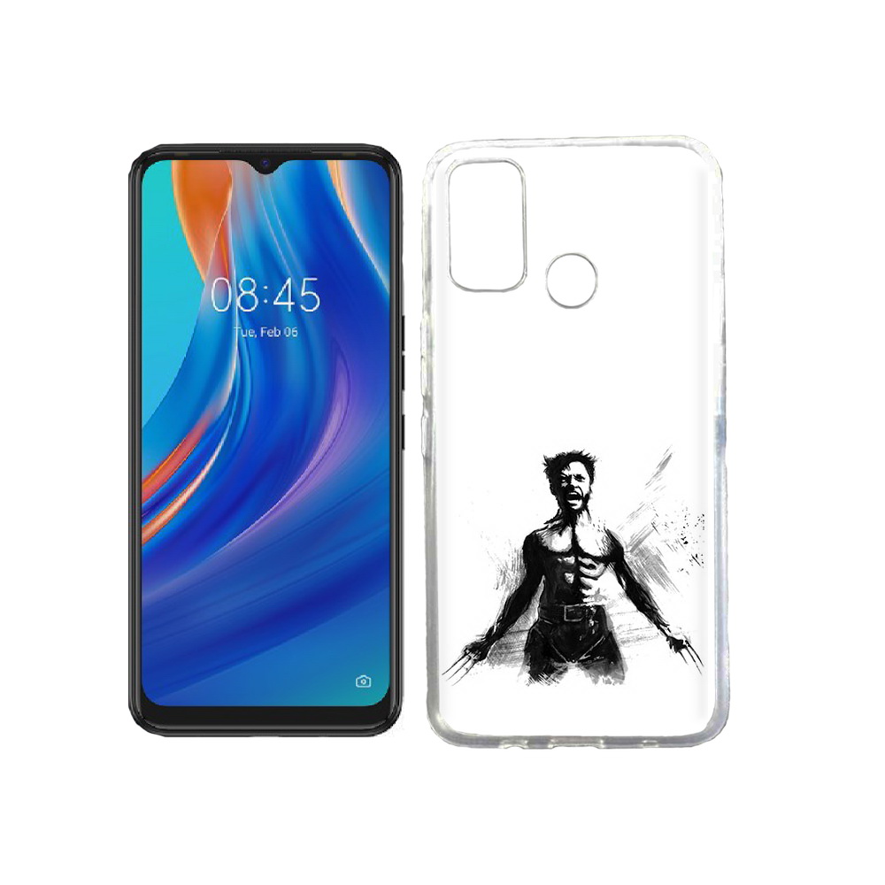 

Чехол MyPads Tocco для Tecno Spark 7T росомаха, Прозрачный, Tocco