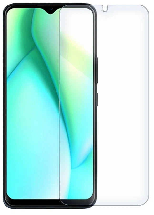 

Защитное стекло Krutoff для Itel Vision 3 Plus, гибридное, гибкое, полный клей