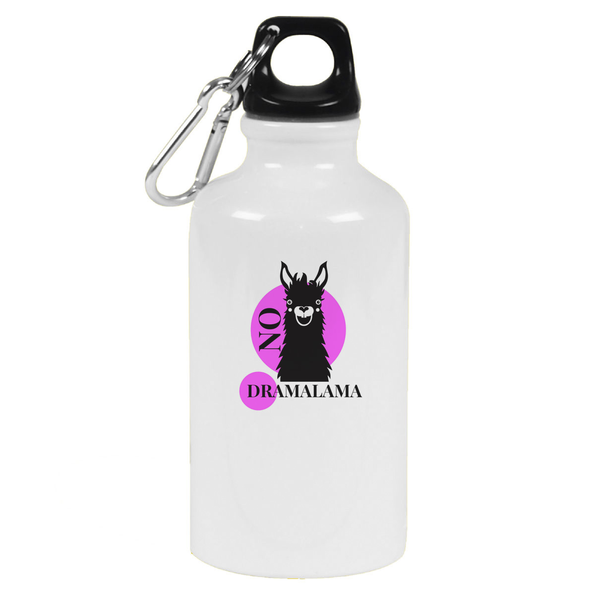 Бутылка спортивная CoolPodarok Прикол. Лама на фиолетовом фоне
