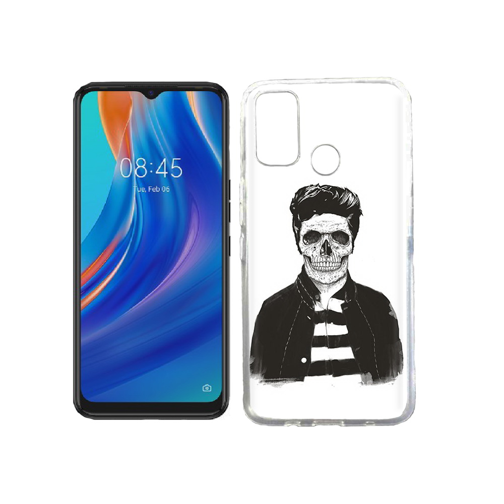 

Чехол MyPads Tocco для Tecno Spark 7T скелет, Прозрачный, Tocco