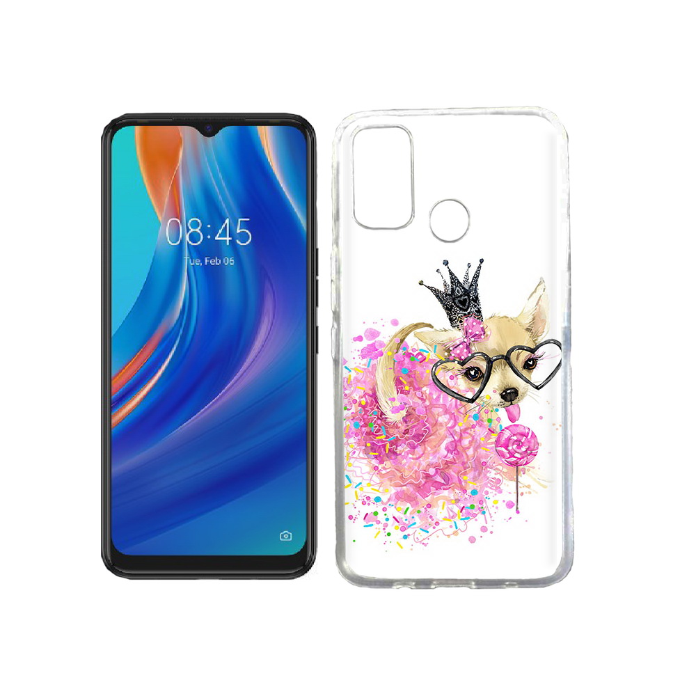 

Чехол MyPads Tocco для Tecno Spark 7T сладкая принцесса, Прозрачный, Tocco